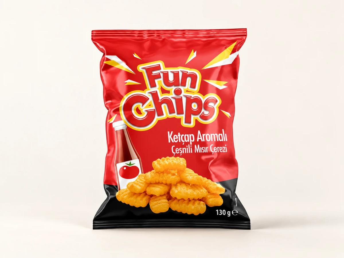 Funchips Ketçap Aromalı Mısır Çerezi – 130 g
